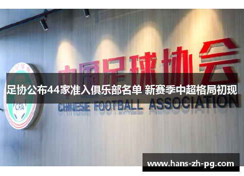 足协公布44家准入俱乐部名单 新赛季中超格局初现